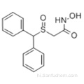 एसिटामाइड, 2 - [(डिपेनिलमिथाइल) सल्फिनाइल] -एन-हाइड्रोक्सी- CAS 63586-13-7